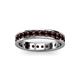 3 - Livia 2.40 mm Red Garnet Eternity Band 