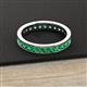 3 - Livia 2.40 mm Emerald Eternity Band 