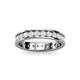 3 - Livia 2.40 mm White Sapphire Eternity Band 