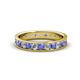 1 - Livia 2.40 mm Tanzanite and Diamond Eternity Band 