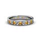 1 - Livia 2.40 mm Citrine and Diamond Eternity Band 