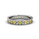 1 - Livia 2.40 mm Yellow Sapphire and Diamond Eternity Band 