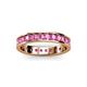 3 - Livia 2.70 mm Pink Sapphire Eternity Band 