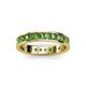 3 - Livia 2.70 mm Green Garnet Eternity Band 