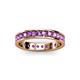 3 - Livia 2.70 mm Amethyst Eternity Band 