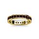 3 - Livia 2.70 mm Red Garnet Eternity Band 