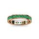 3 - Livia 2.70 mm Emerald Eternity Band 
