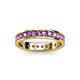 3 - Livia 2.70 mm Amethyst Eternity Band 
