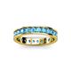 3 - Livia 2.70 mm Blue Topaz Eternity Band 