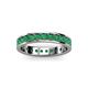 3 - Livia 2.70 mm Emerald Eternity Band 