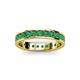 3 - Livia 2.70 mm Emerald Eternity Band 