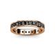 3 - Livia 2.70 mm Black Diamond Eternity Band 