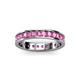 3 - Livia 2.70 mm Pink Sapphire Eternity Band 