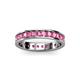 3 - Livia 2.70 mm Pink Tourmaline Eternity Band 