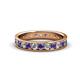 1 - Livia 2.70 mm Iolite and Diamond Eternity Band 