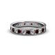 1 - Livia 2.70 mm Red Garnet and Diamond Eternity Band 