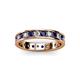 2 - Livia 2.70 mm Blue Sapphire and Diamond Eternity Band 