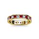 2 - Livia 2.70 mm Ruby and Diamond Eternity Band 