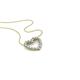 1 - Zayna 2.00 mm Round Aquamarine and Diamond Heart Pendant 