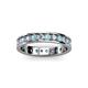2 - Livia 2.70 mm Aquamarine and Diamond Eternity Band 