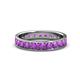 1 - Livia 3.00 mm Amethyst Eternity Band 