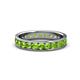 1 - Livia 3.00 mm Peridot Eternity Band 