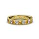 1 - Livia 3.00 mm Citrine and Diamond Eternity Band 