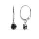 1 - Grania Black Diamond (5mm) Solitaire Dangling Earrings 