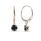 1 - Grania Black Diamond (5mm) Solitaire Dangling Earrings 