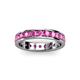 3 - Livia 3.00 mm Pink Sapphire Eternity Band 