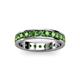 3 - Livia 3.00 mm Green Garnet Eternity Band 