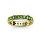 3 - Livia 3.00 mm Green Garnet Eternity Band 