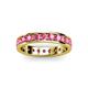 3 - Livia 3.00 mm Pink Tourmaline Eternity Band 