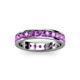 3 - Livia 3.00 mm Amethyst Eternity Band 
