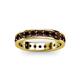 3 - Livia 3.00 mm Red Garnet Eternity Band 