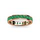 3 - Livia 3.00 mm Emerald Eternity Band 