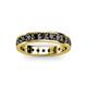 3 - Livia 3.00 mm Black Diamond Eternity Band 