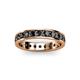 3 - Livia 3.00 mm Black Diamond Eternity Band 