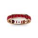 3 - Livia 3.00 mm Ruby Eternity Band 