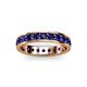 3 - Livia 3.00 mm Blue Sapphire Eternity Band 