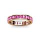 3 - Livia 3.00 mm Pink Sapphire Eternity Band 