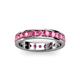 3 - Livia 3.00 mm Pink Tourmaline Eternity Band 