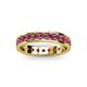 3 - Livia 3.00 mm Rhodolite Garnet Eternity Band 