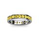 3 - Livia 3.00 mm Yellow Sapphire Eternity Band 