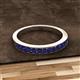 3 - Kathiryn 2.00 mm Blue Sapphire 11 Stone Wedding Band 