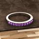 3 - Kathiryn 2.00 mm Amethyst 11 Stone Wedding Band 