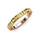 4 - Kathiryn 2.00 mm Yellow Sapphire 11 Stone Wedding Band 
