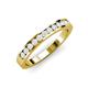 4 - Kathiryn 2.00 mm White Sapphire 11 Stone Wedding Band 