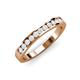 4 - Kathiryn 2.00 mm White Sapphire 11 Stone Wedding Band 