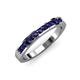 4 - Kathiryn 2.00 mm Blue Sapphire 11 Stone Wedding Band 